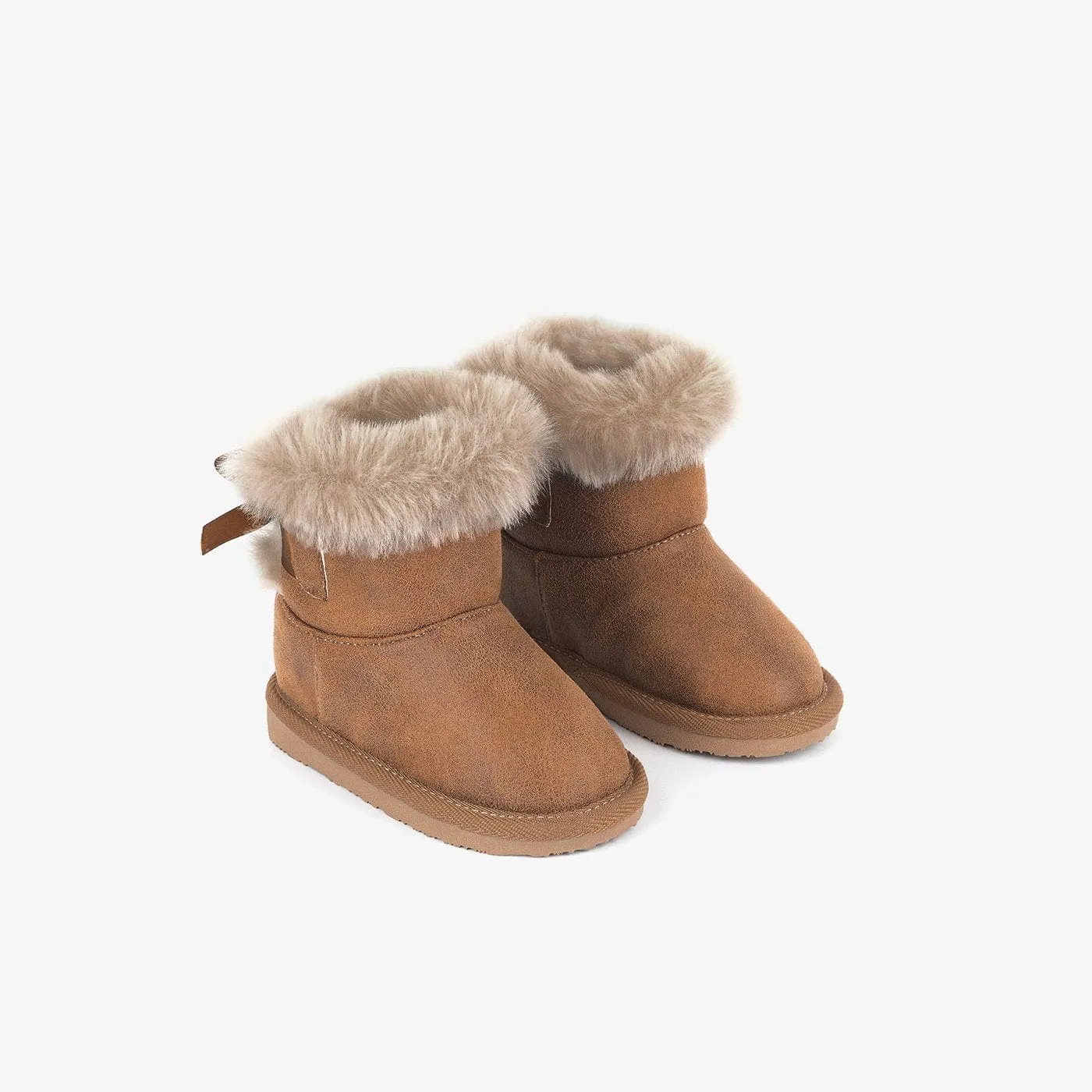 Baby's Camel Australian Boots with Bow