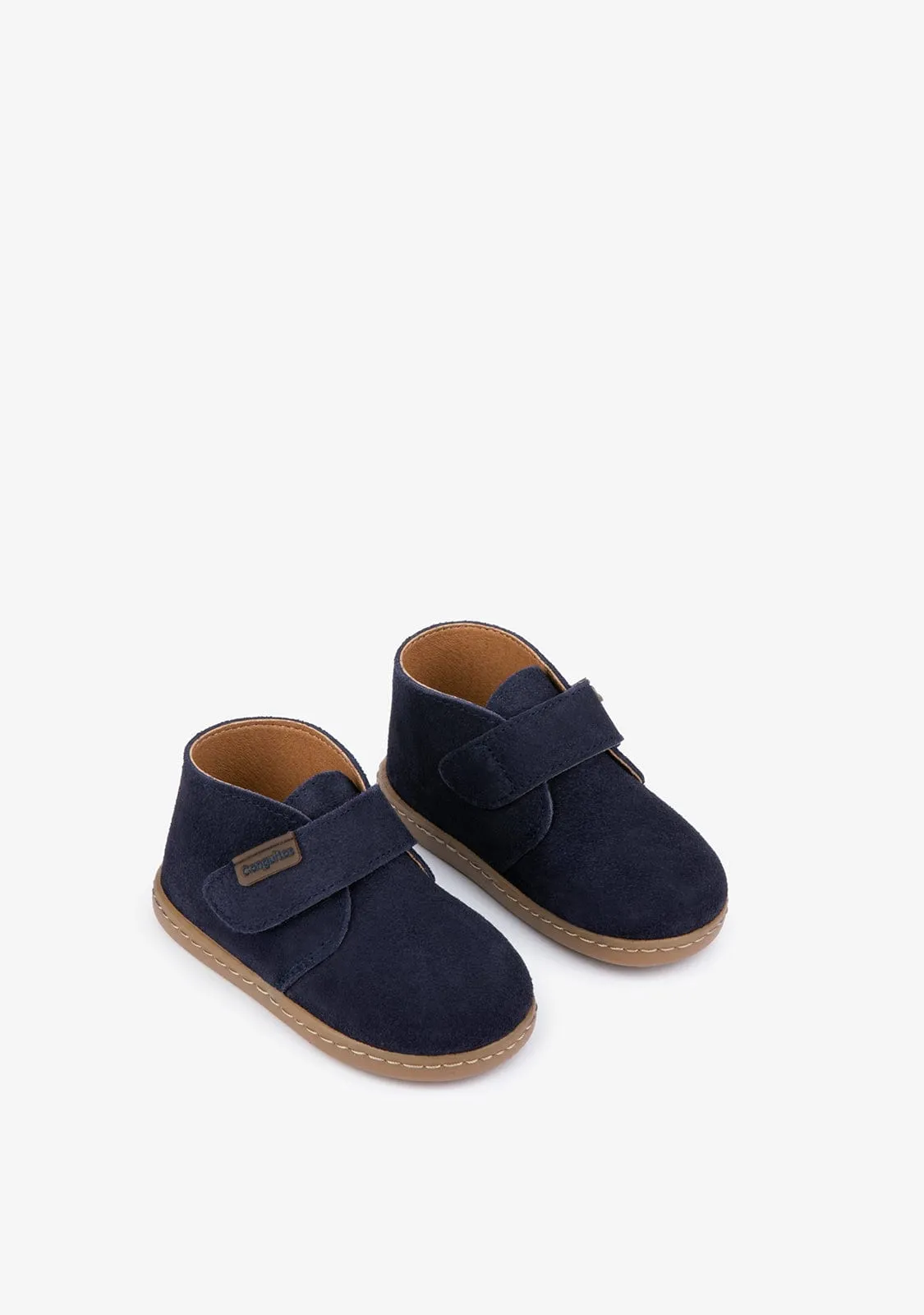 Baby's Navy Water Repellent First Steps Ankle Boots