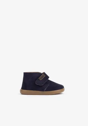 Baby's Navy Water Repellent First Steps Ankle Boots