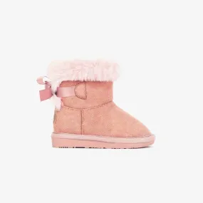 Baby's Pink Australian Boots with Bow