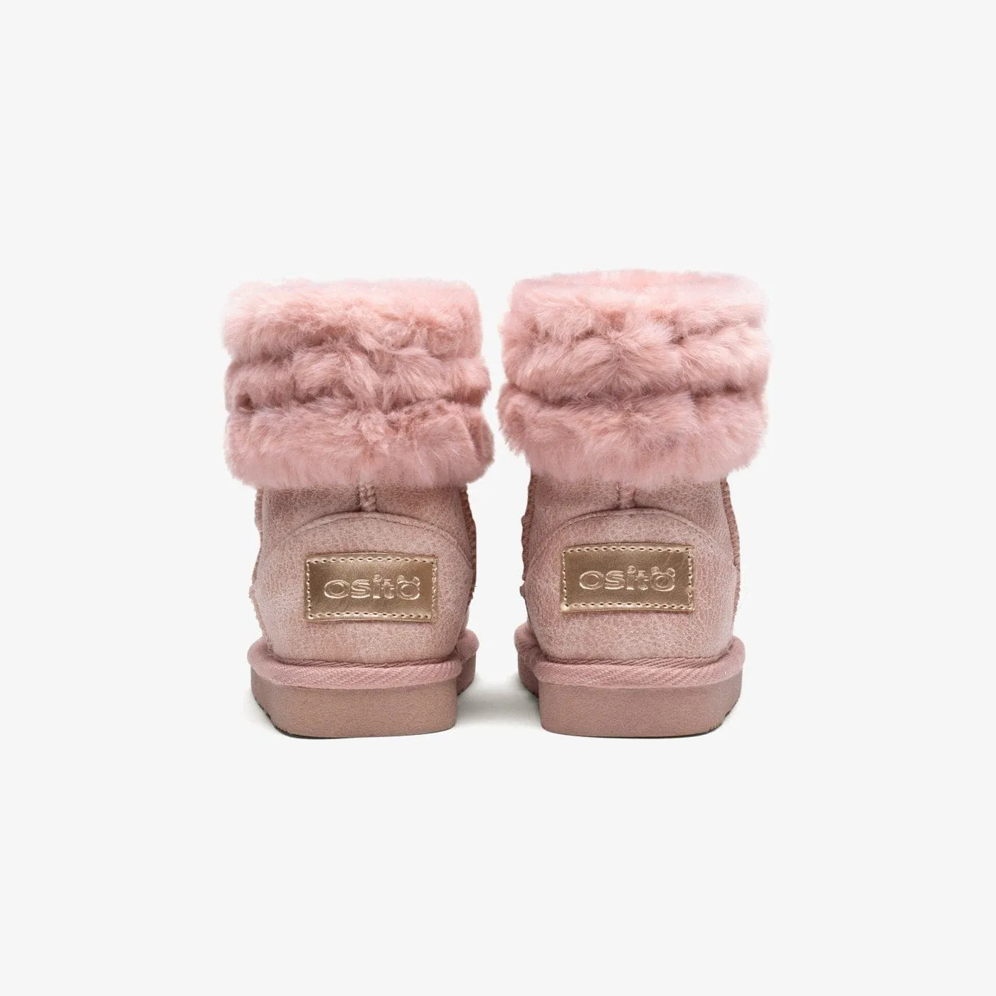 Baby's Pink Fur Australian Boots