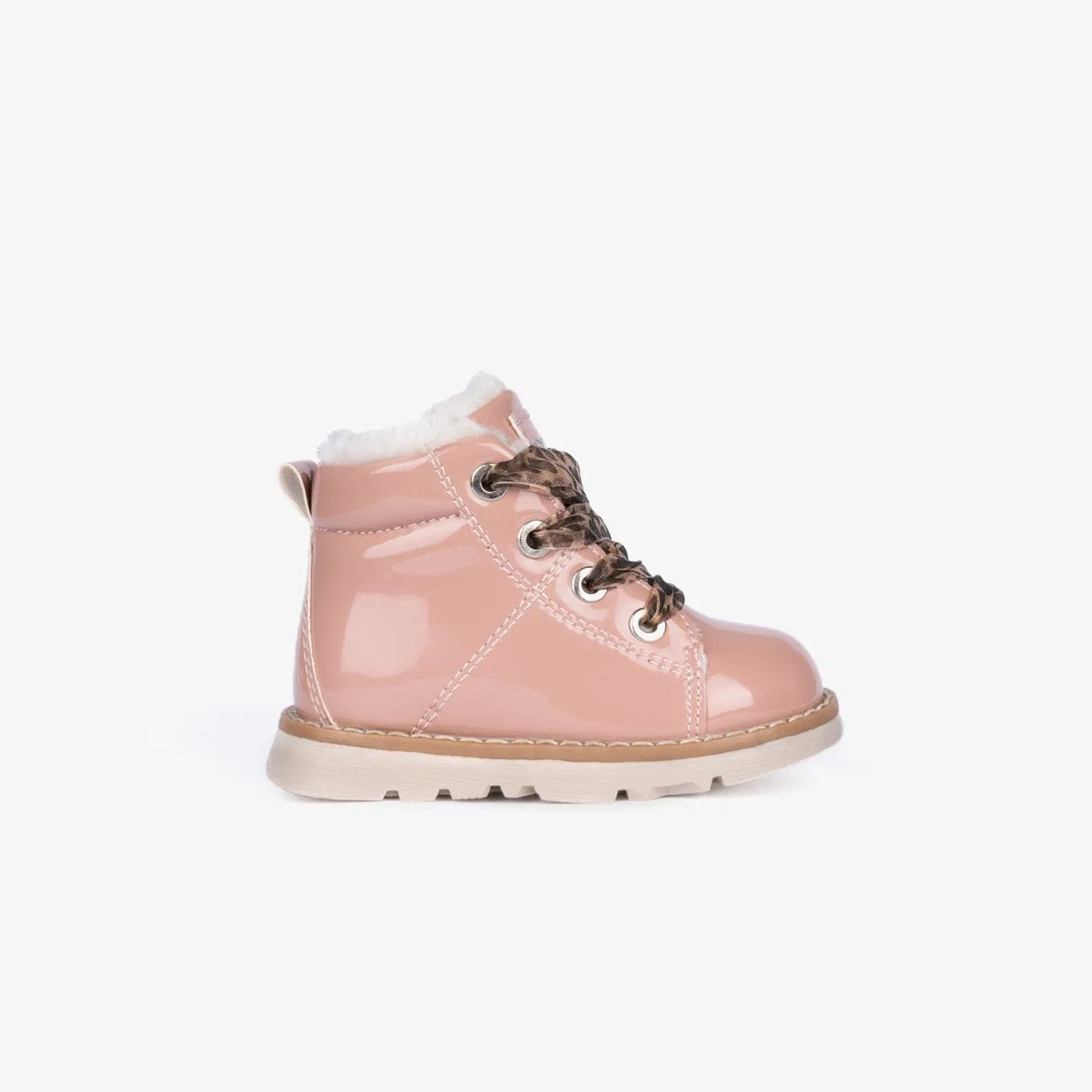 Baby's Pink Patent Leather Boots