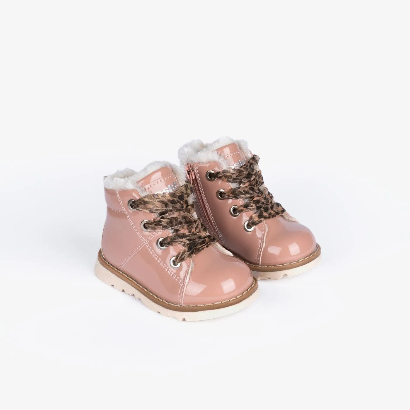 Baby's Pink Patent Leather Boots