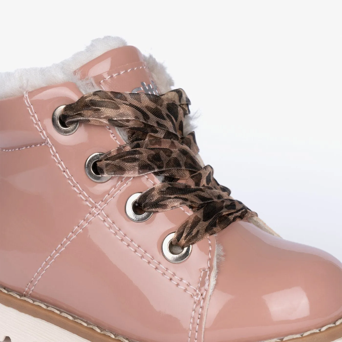 Baby's Pink Patent Leather Boots