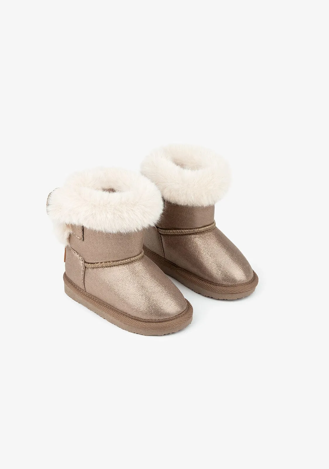 Baby's Taupe Lizard Australian Boots Metallized