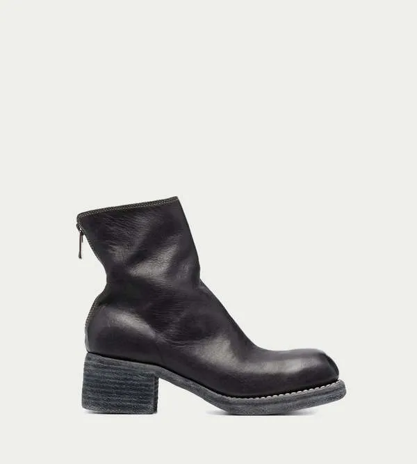 Back Zip Boot - Black