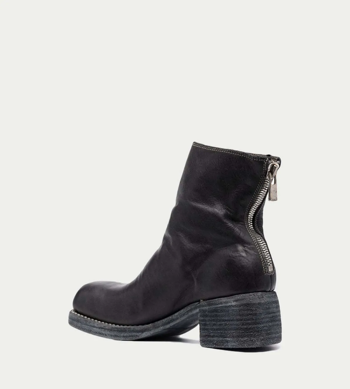 Back Zip Boot - Black