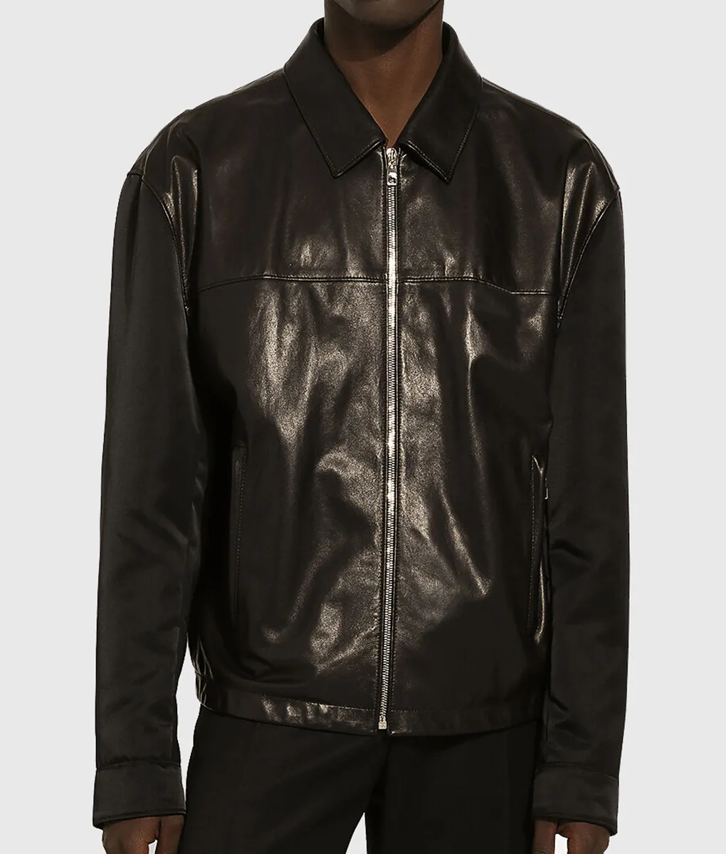 Bad Boys Ride or Die Premiere Marcus Burnett Black Leather Jacket | TLC UK