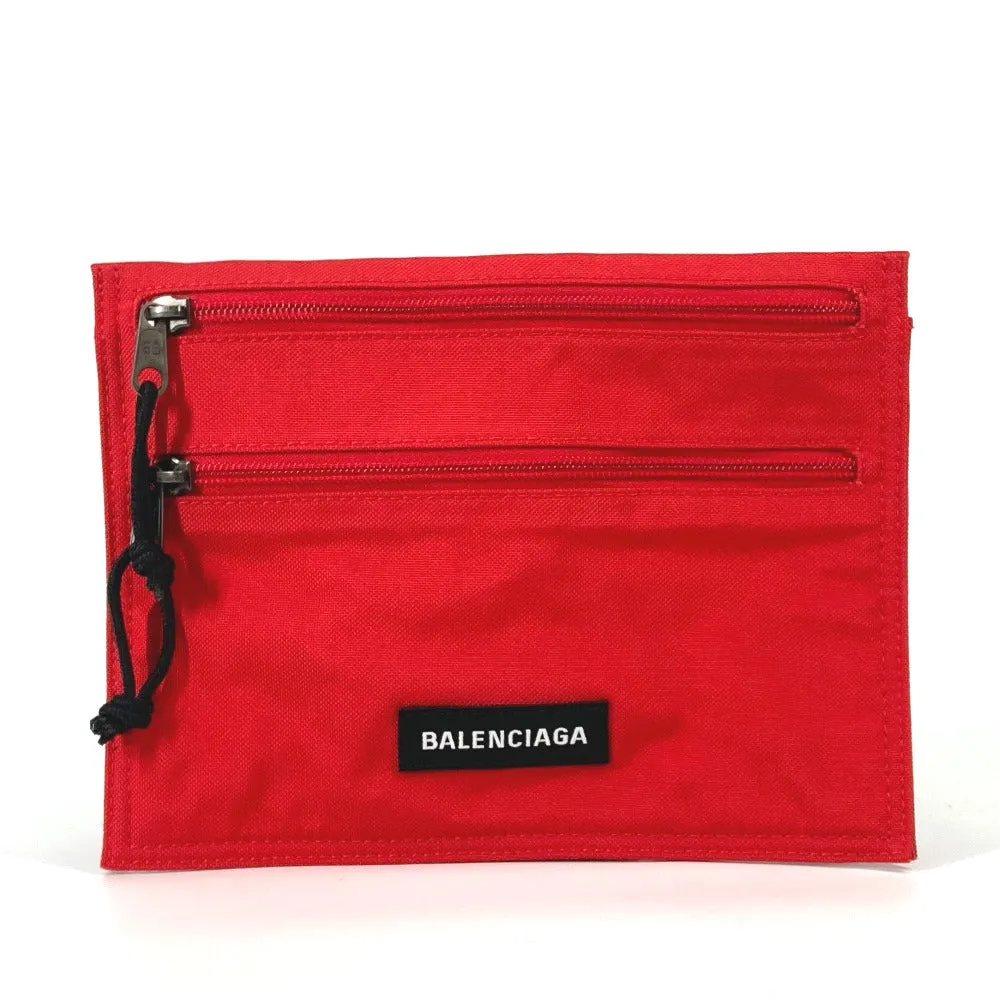 BALENCIAGA Shoulder Bag 618379 Nylon Red Crossbody Explorer Women