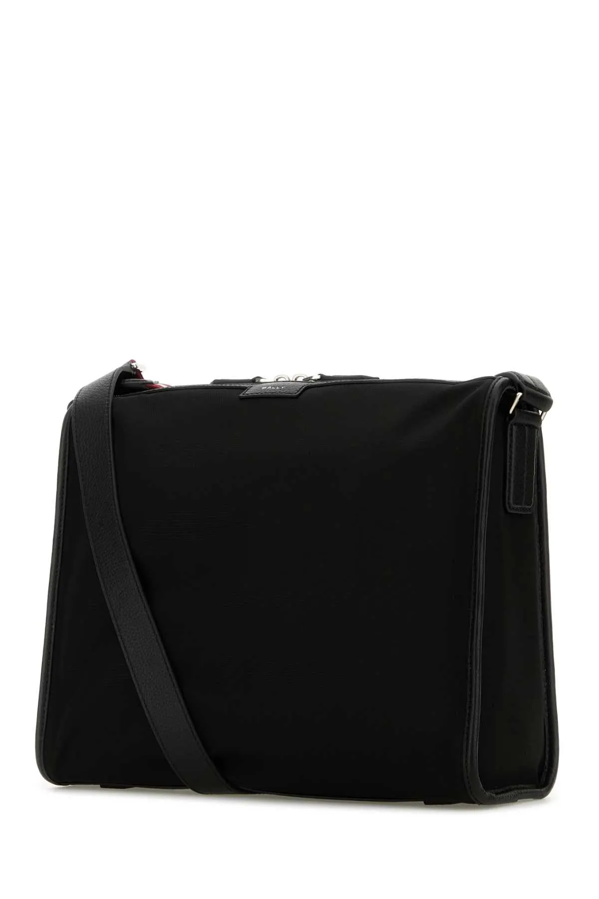 Bally Black Nylon Code Crossbody Bag