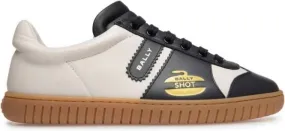 Bally Player curling-motif leather sneakers White