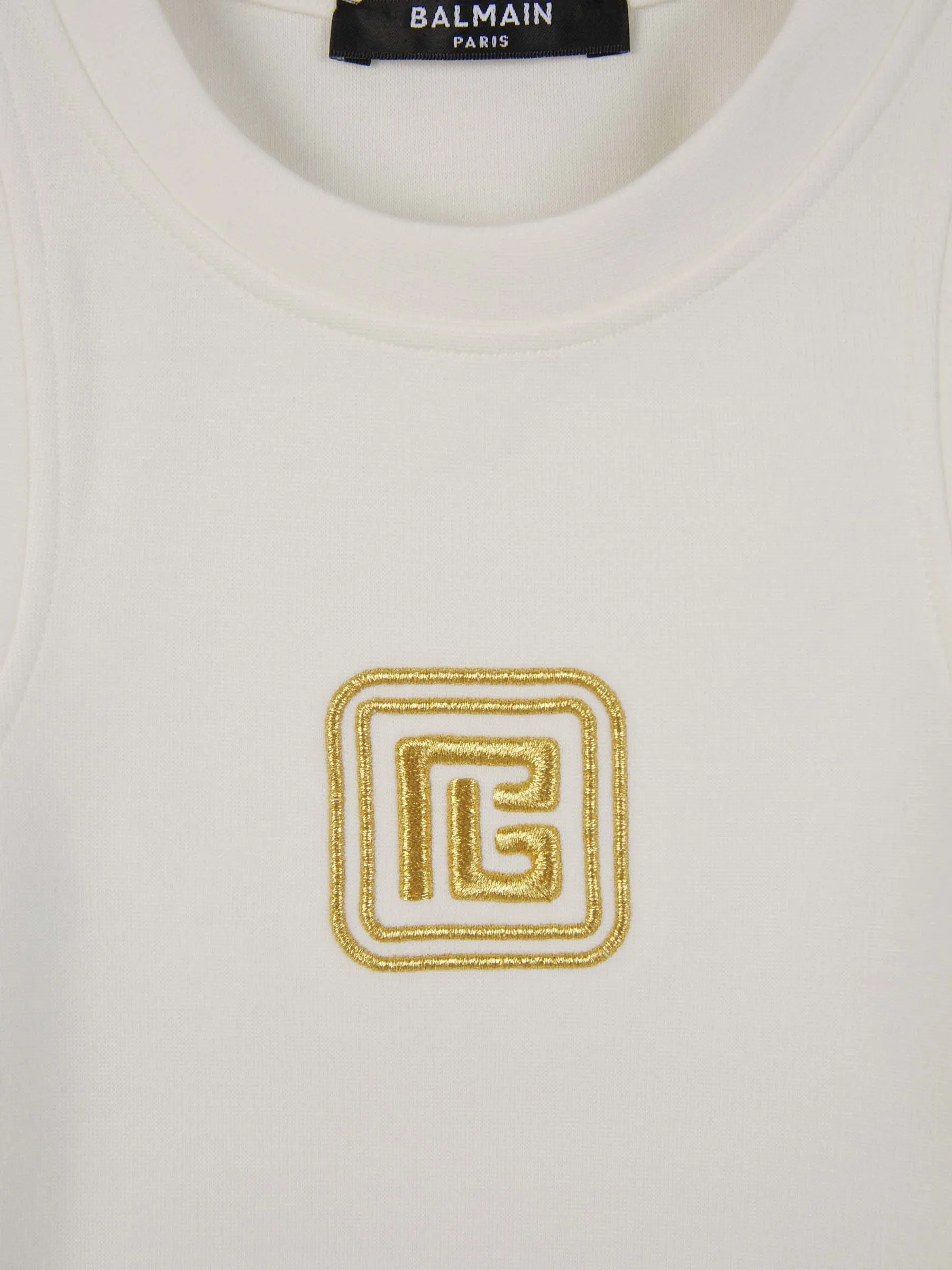 Balmain Embroidered Tank Top 