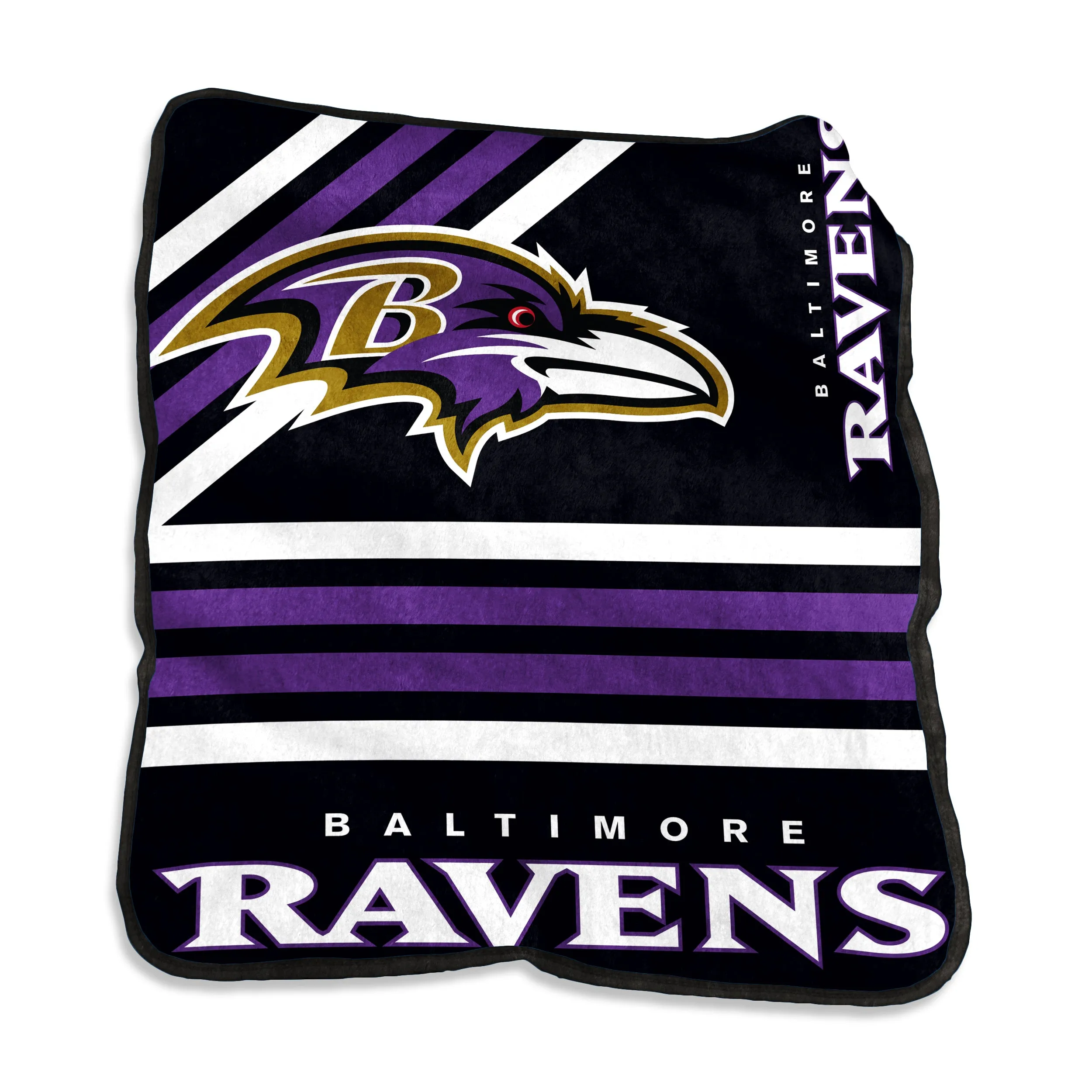 Baltimore Ravens 50 x 60 Raschel Throw Blanket