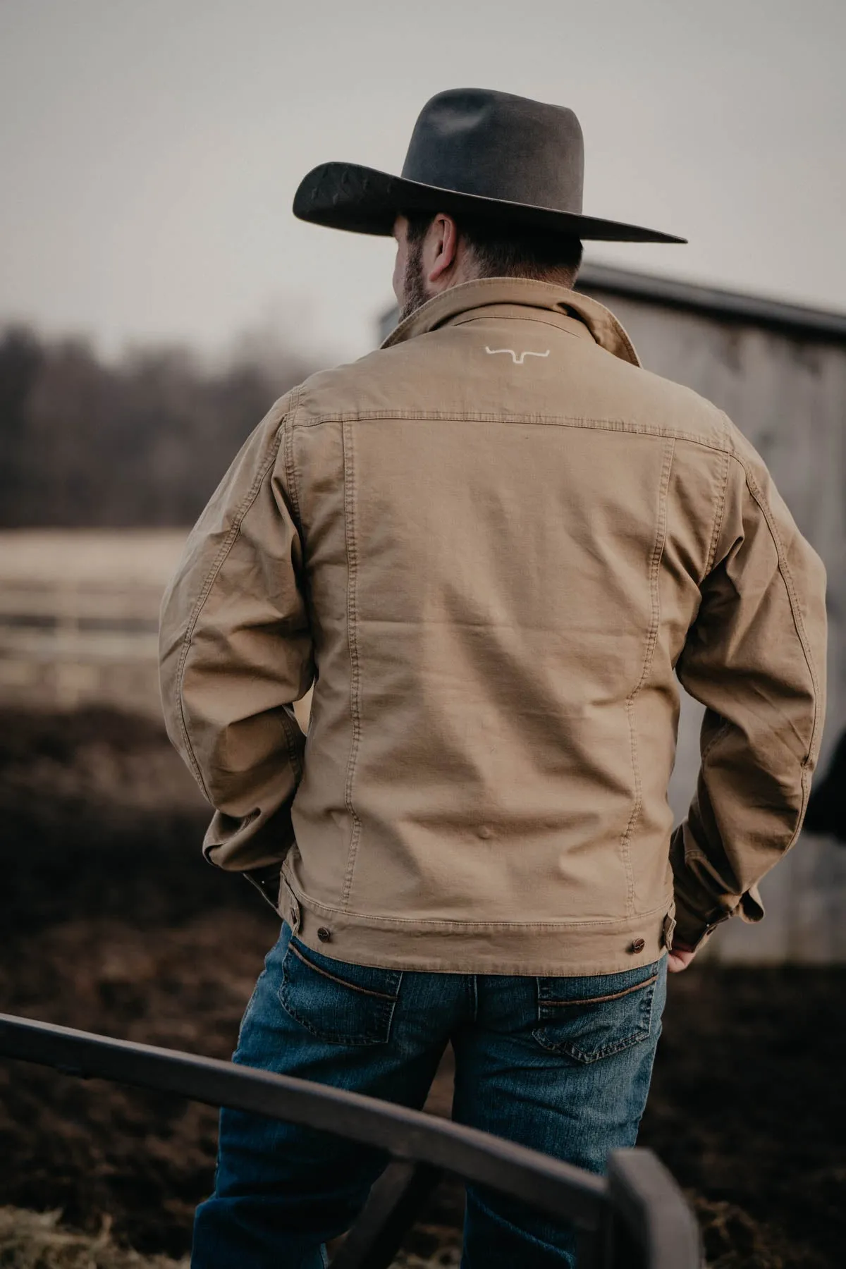 'Bangs' Men's Khaki Trucker Jacket by Kimes Ranch (L-XXL)