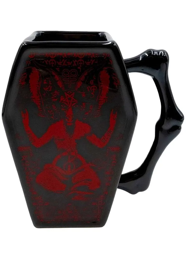 Baphomet Ceramic Coffin Mug