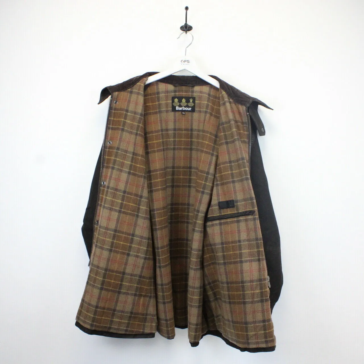 BARBOUR Leather Beaufort Jacket Brown | XXL
