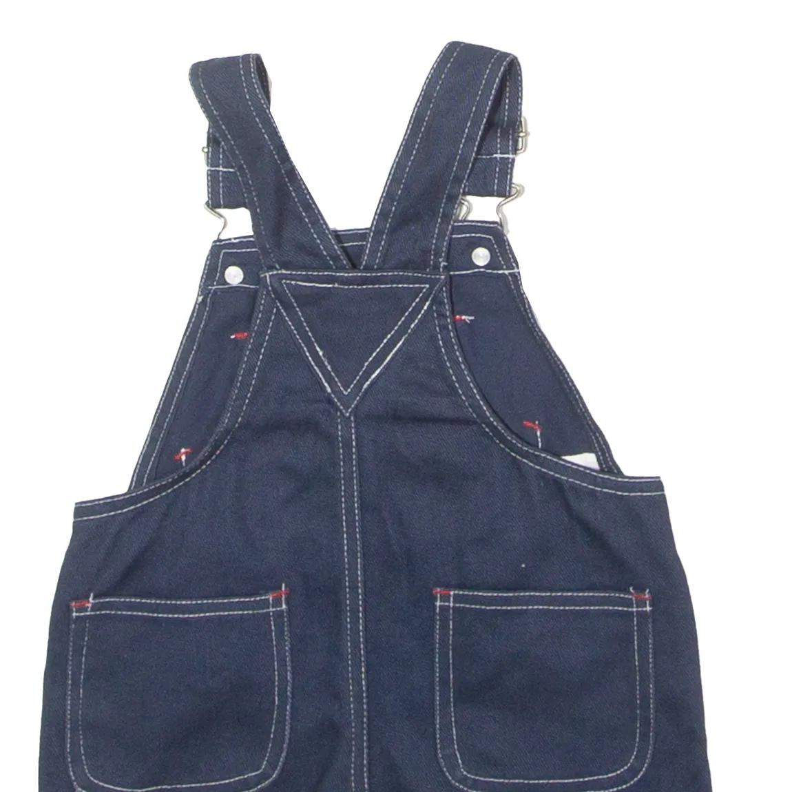 Baseball Boys Dungarees Blue Regular Twill Patchwork ONE SIZE W22 L2