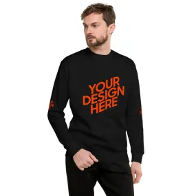 Baumwolle Vlies-Pullover Herren/Männer selbst gestalten und bedrucken