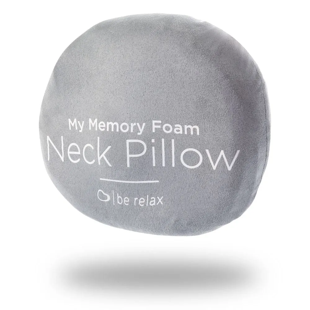 Be Relax My Memory Foam Travel Pillow Black Blacksize Small