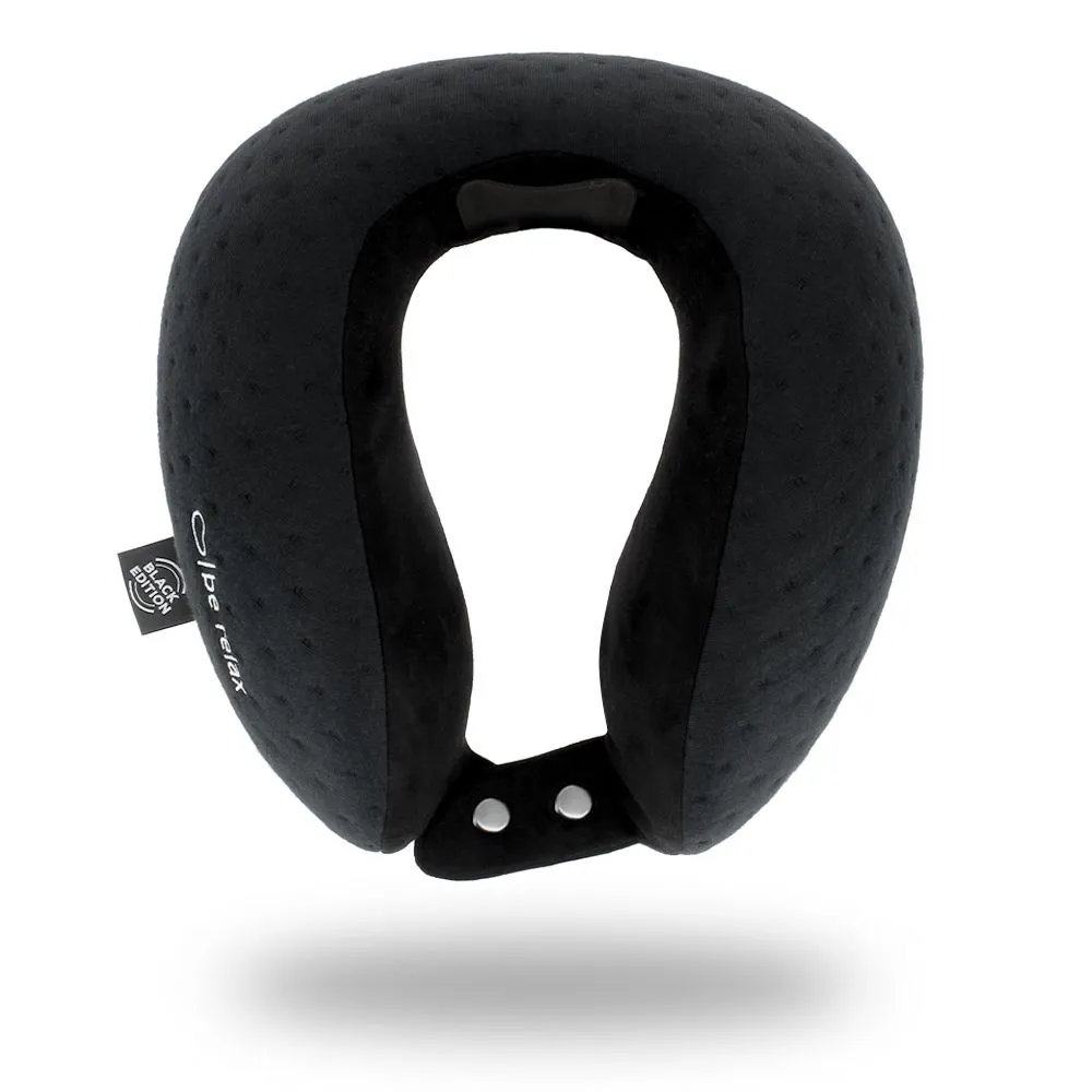 Be Relax My Memory Foam Travel Pillow Black Blacksize Small