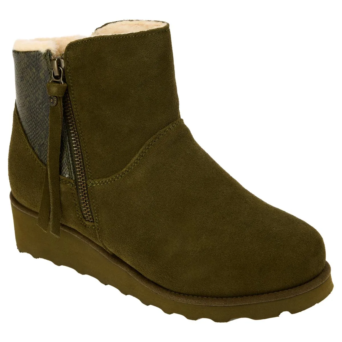      BEARPAW® Stacey Suede Wedge Boot w/Rain Repellent     