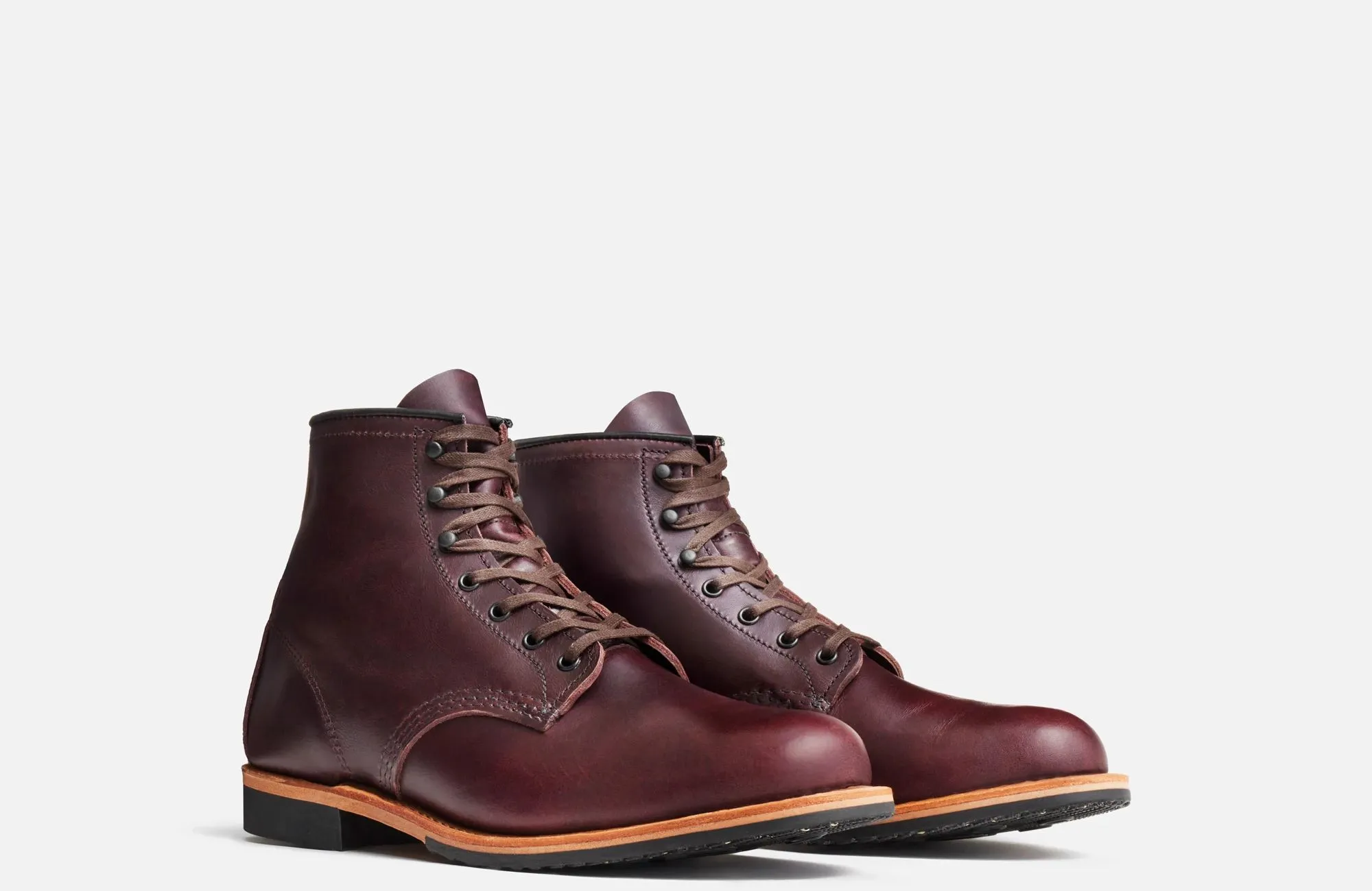 Beckman  Men's 6-inch boot in Black Cherry Excalibur Leather     