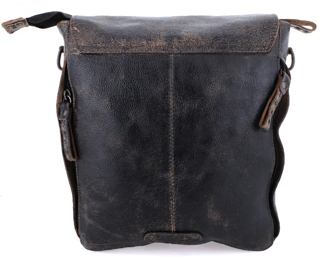Bed Stu Ainhoa LTC Black Lux Leather Crossbody Purse A450199 BKLX