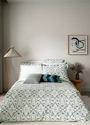 Bedeck Of Belfast Hallie 100% Cotton Percale 180 Thread Count Duvet Cover Set | Kaleidoscope