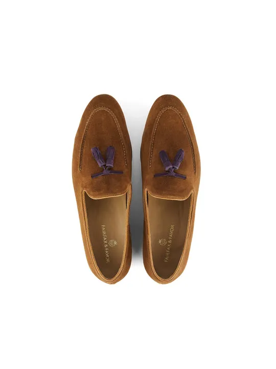 Bedingfeld cognac & purple Loafers