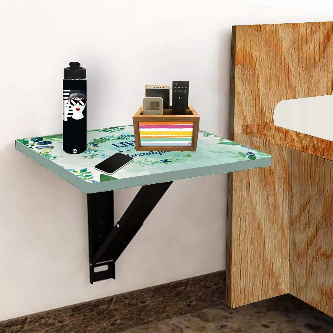 Bedside Table Folding Wall - Life is Beautiful