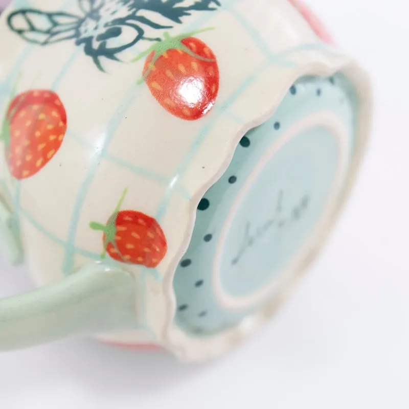 Bees Scalloped Mug