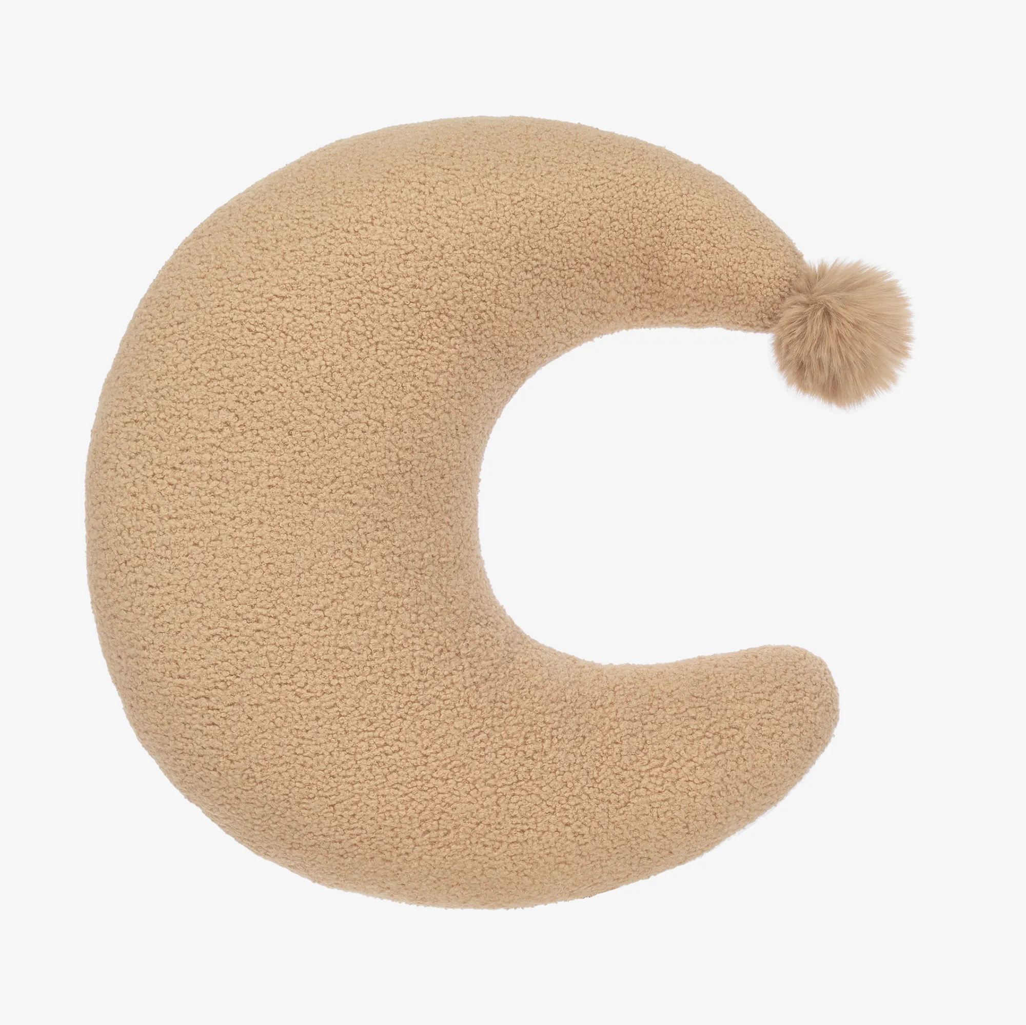 Beige Moon Bouclé Nursing Pillow (52cm)