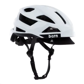 Bern FL-1 Pave MIPS Helmet with Visor - Gloss White