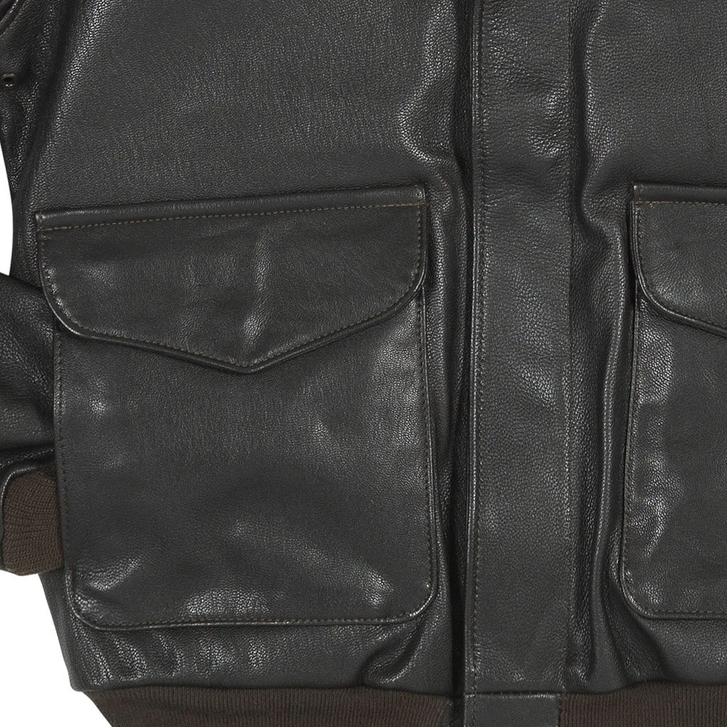 Big and Tall Leather Military A-2 Jacket | Cockpit USA
