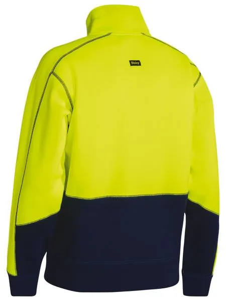 Bisley Hi Vis Fleece 1/4 Zip Pullover -(BK6989)-
