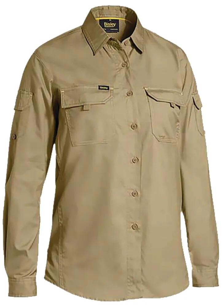Bisley Workwear BL6414 Shirt - Women - X Airflow™ - Ripstop - Khaki - 8