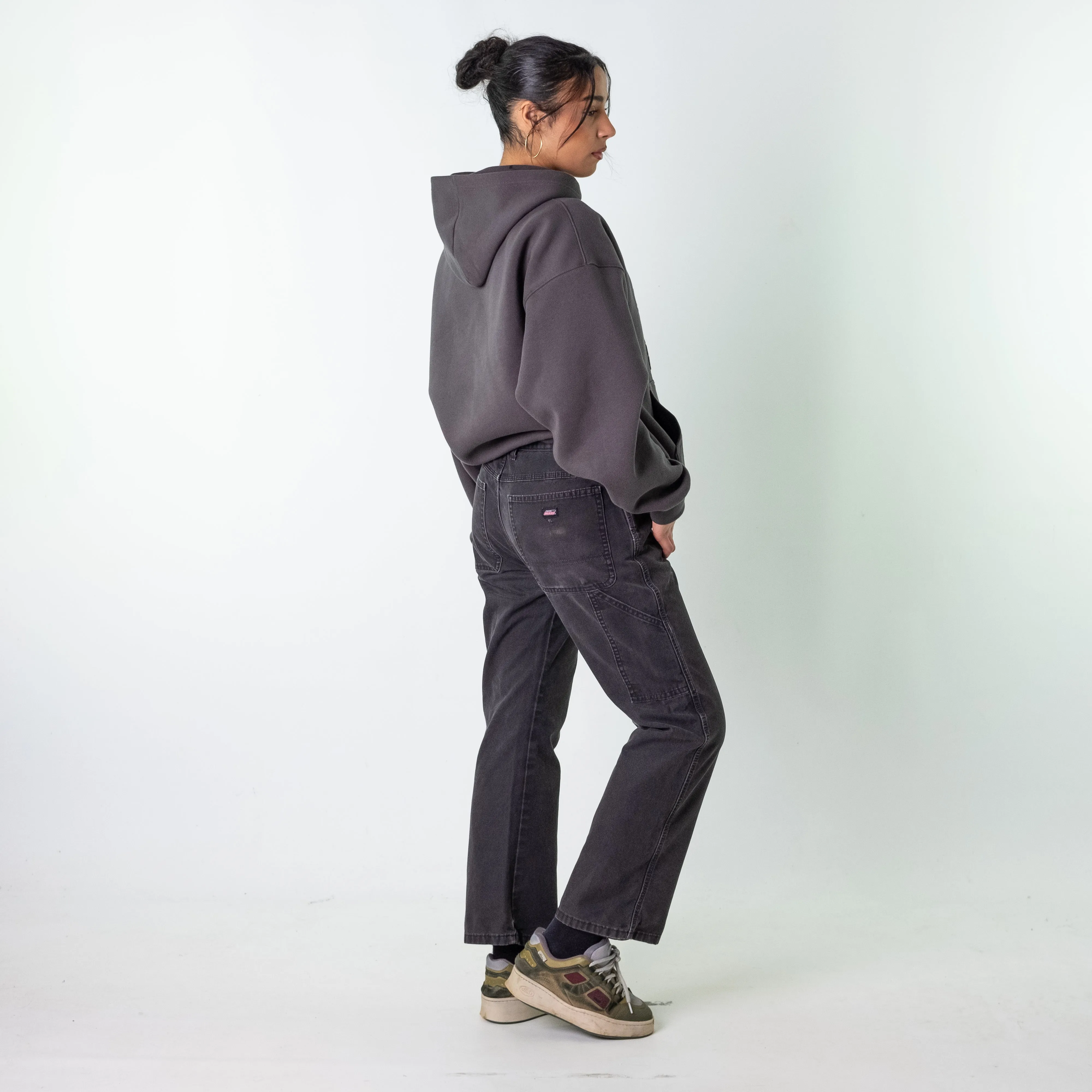Black 90s Dickies  Cargo Skater Trousers Pants Jeans (32x30)