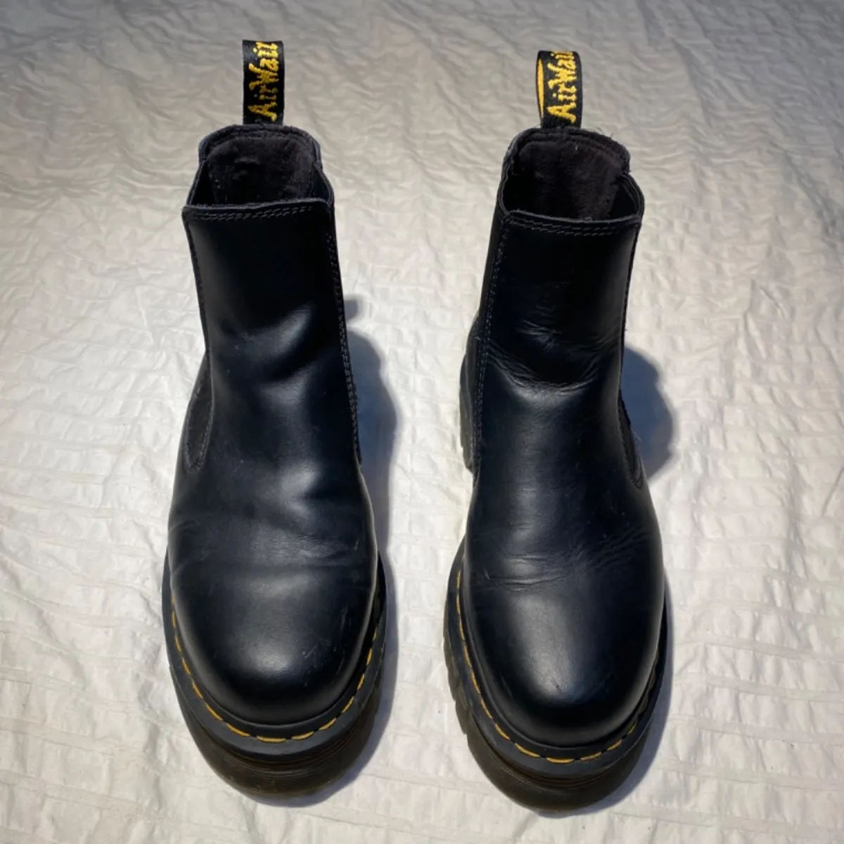 Black polished Lucido Platform boot 