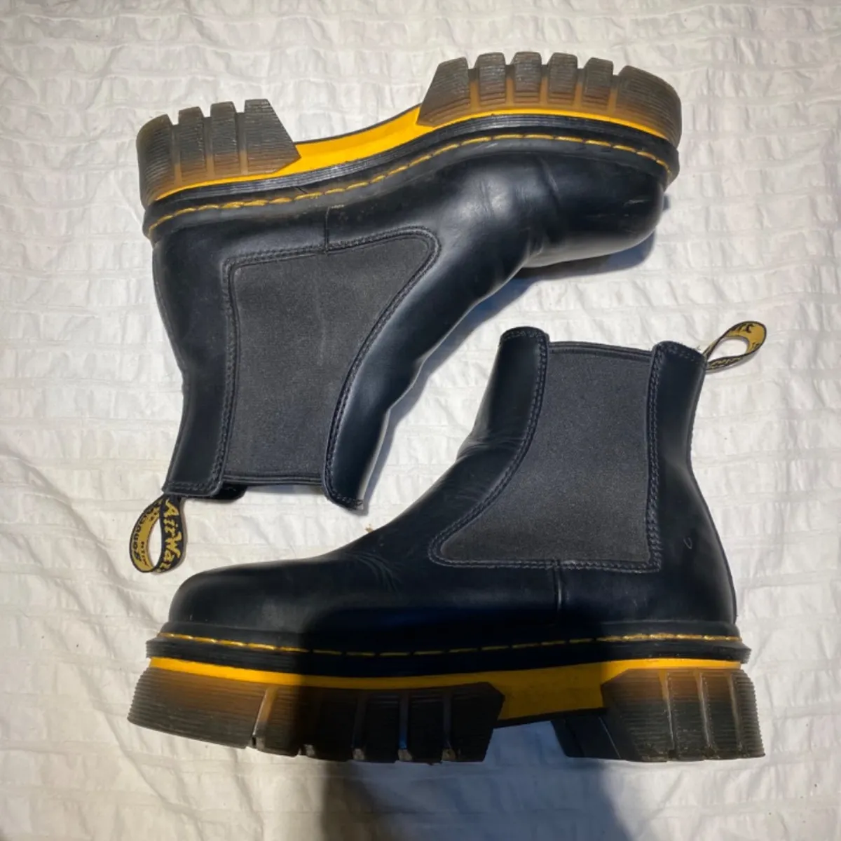 Black polished Lucido Platform boot 