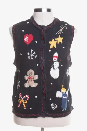 Black Ugly Christmas Vest 44848