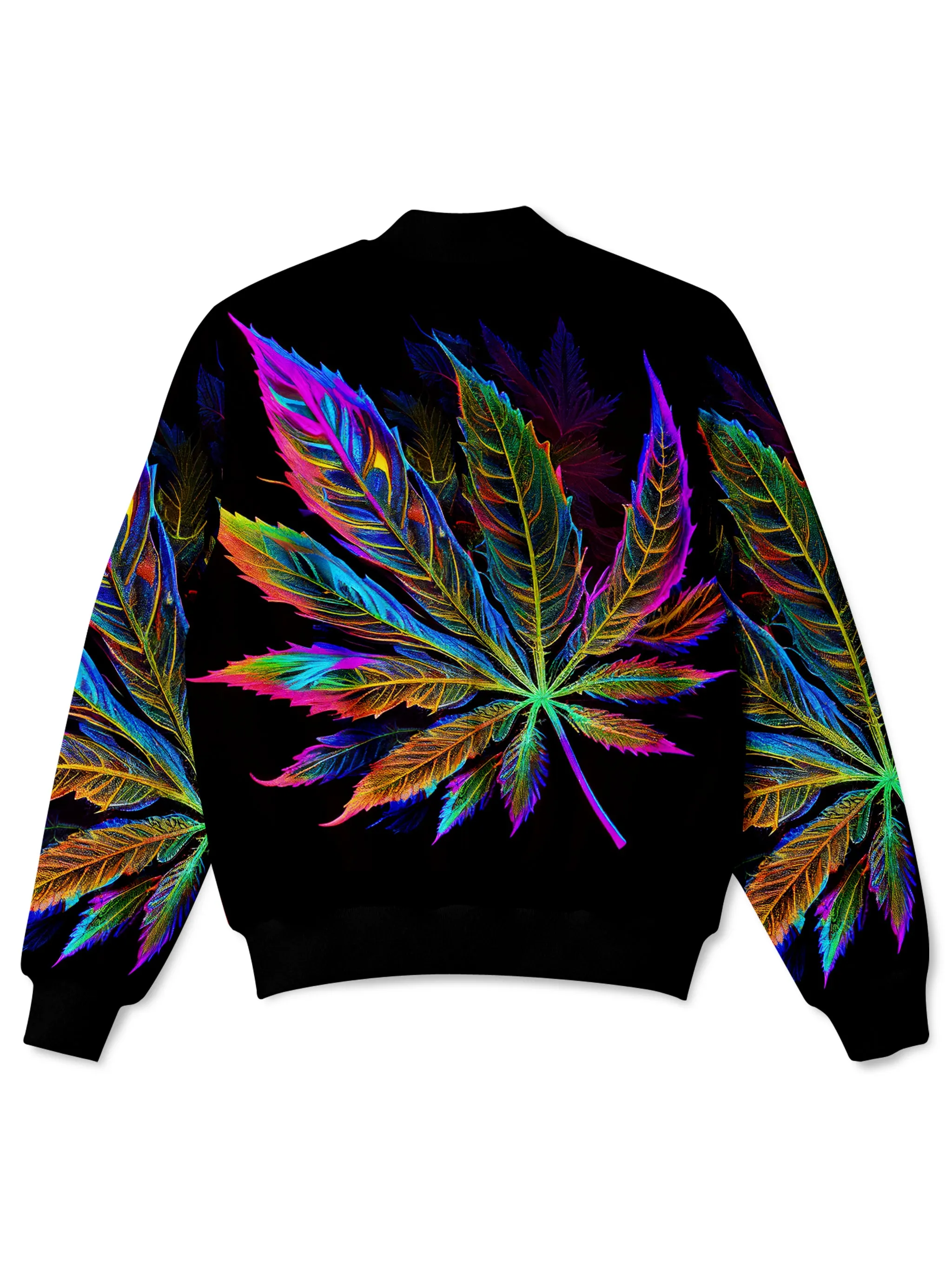 Blacklight Weed Bomber Jacket