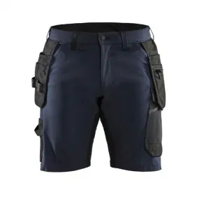 Blaklader Workwear 1520 Craftsman 4-Way Stretch Work Shorts (Dark Navy/Black)
