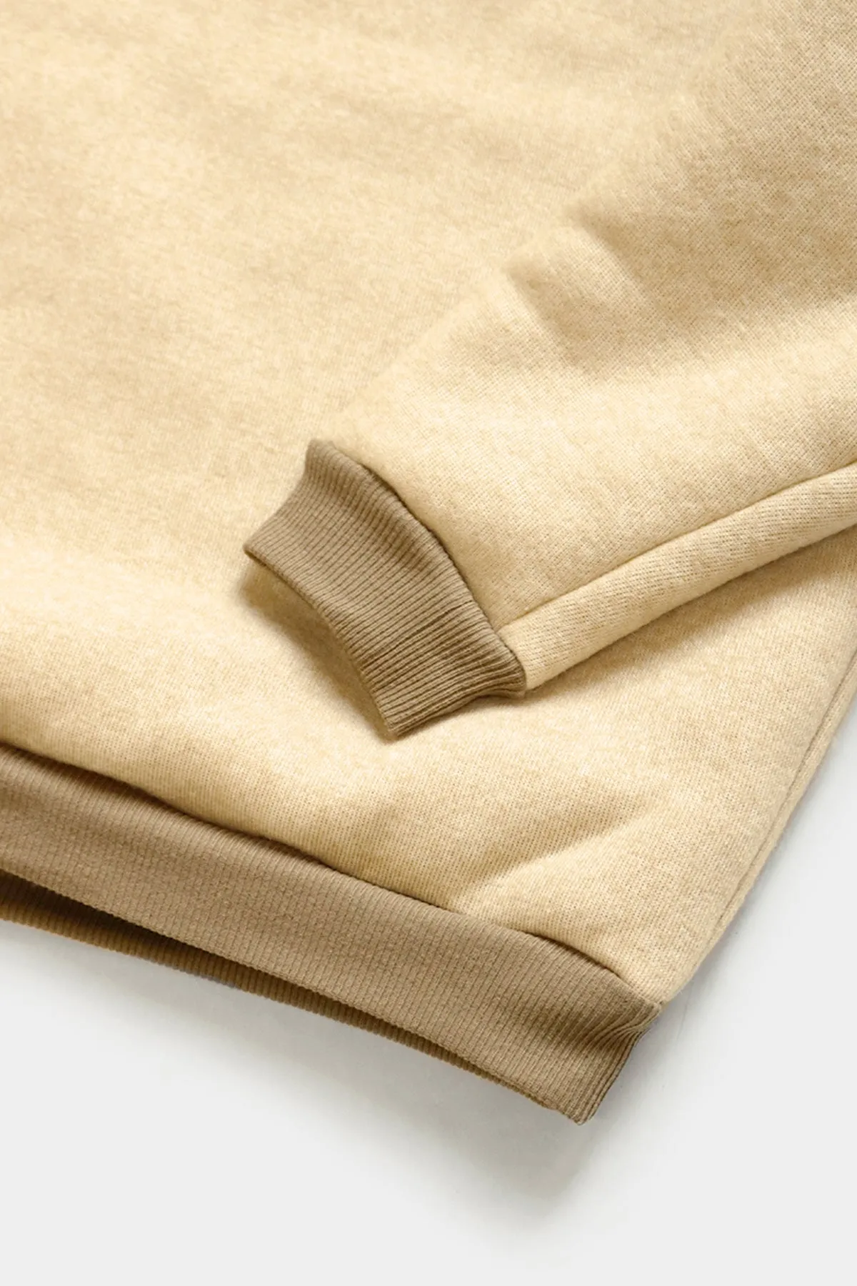 BOA Fleece ZIP ALPINE Pullover - Ecru