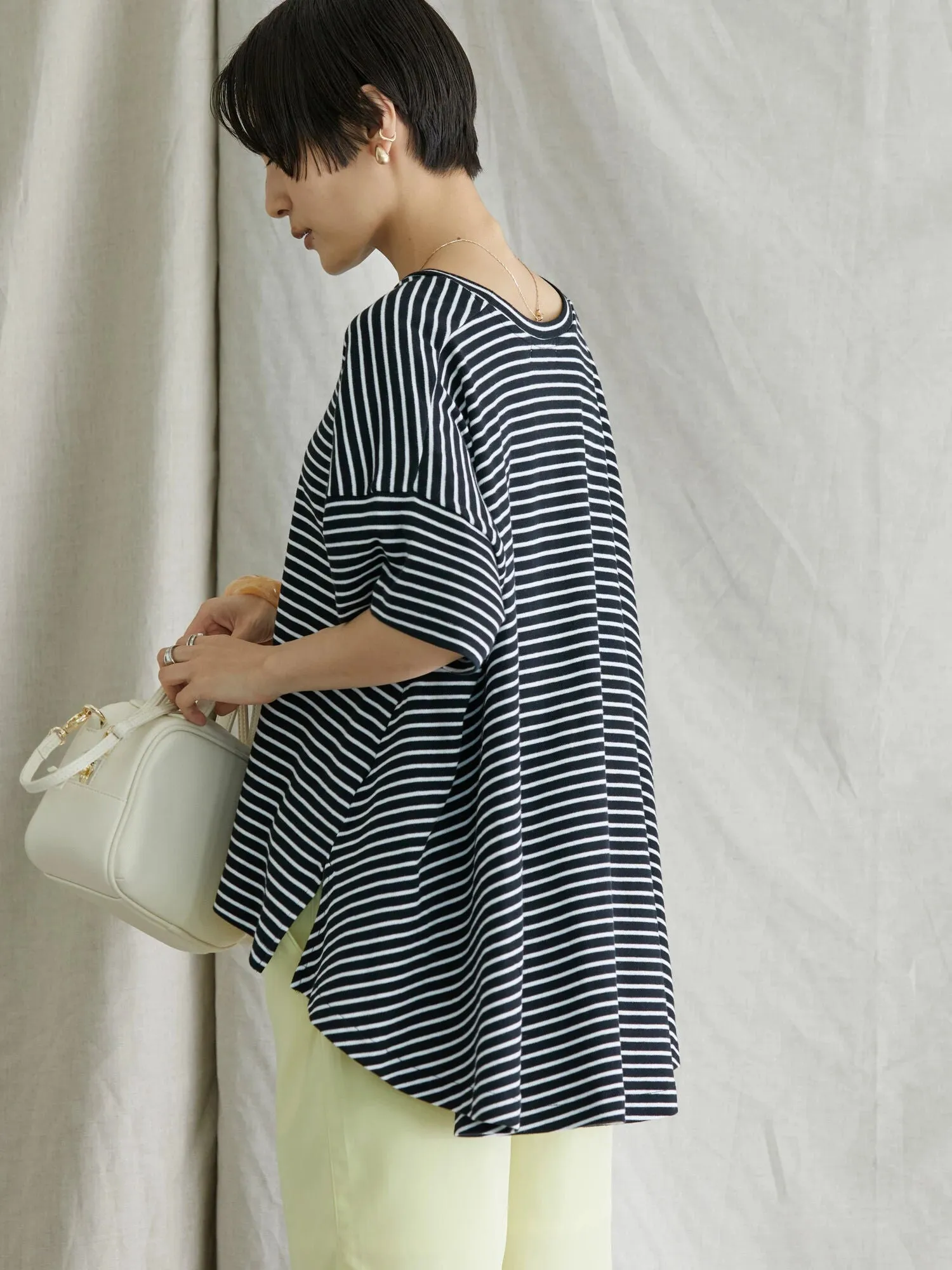 Bobo Tokyo Bolsena Backflare Border Pullover