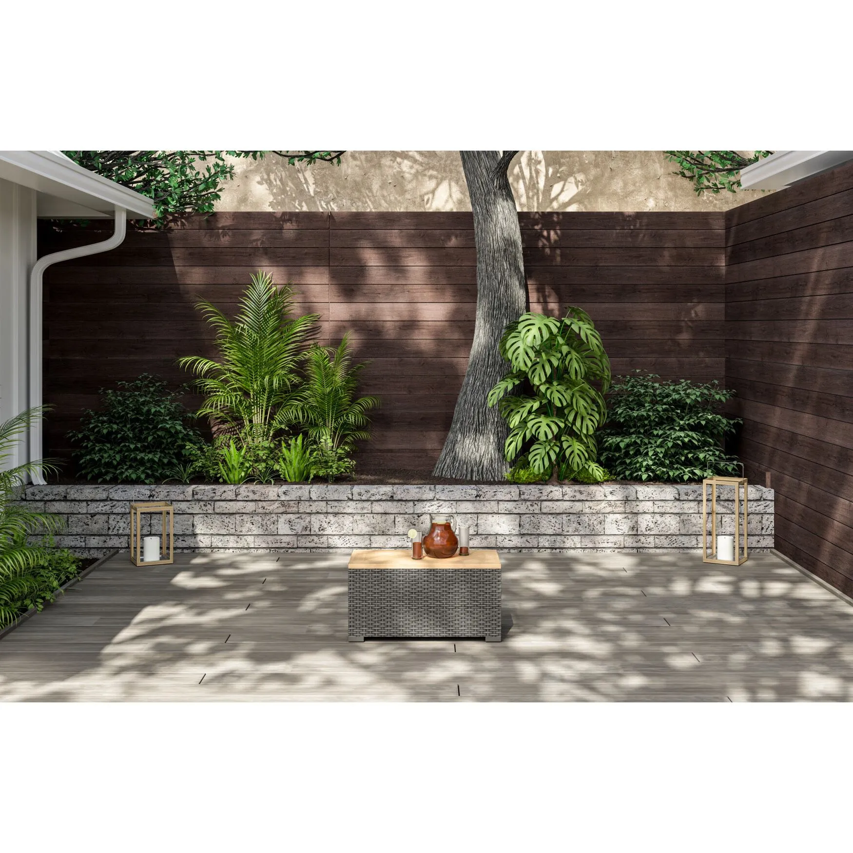 Boca Raton Outdoor Storage Table