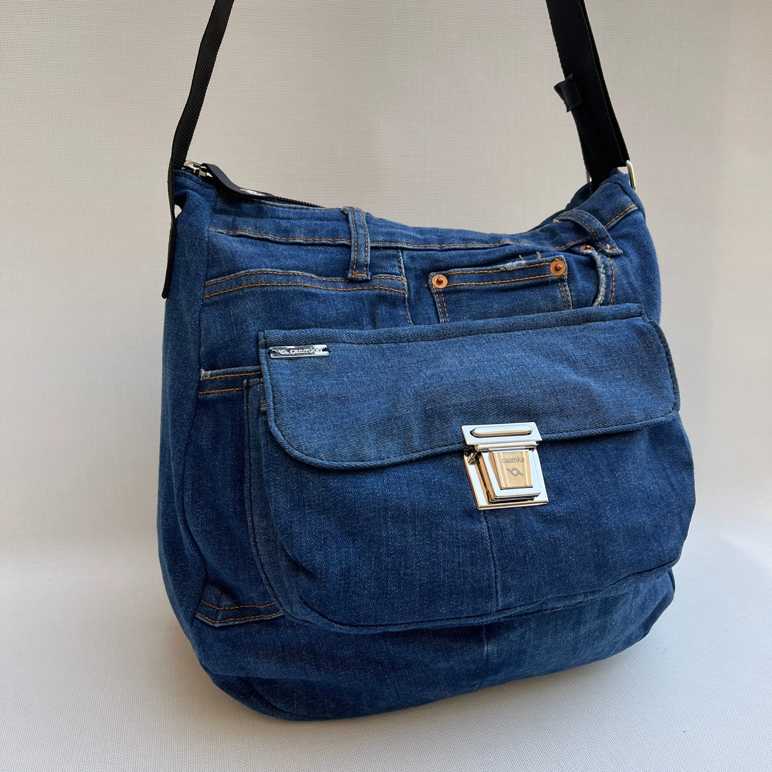 Bolso Tote Caomka · Edición Especial  Jeans Recycled  Pieza nica 11921