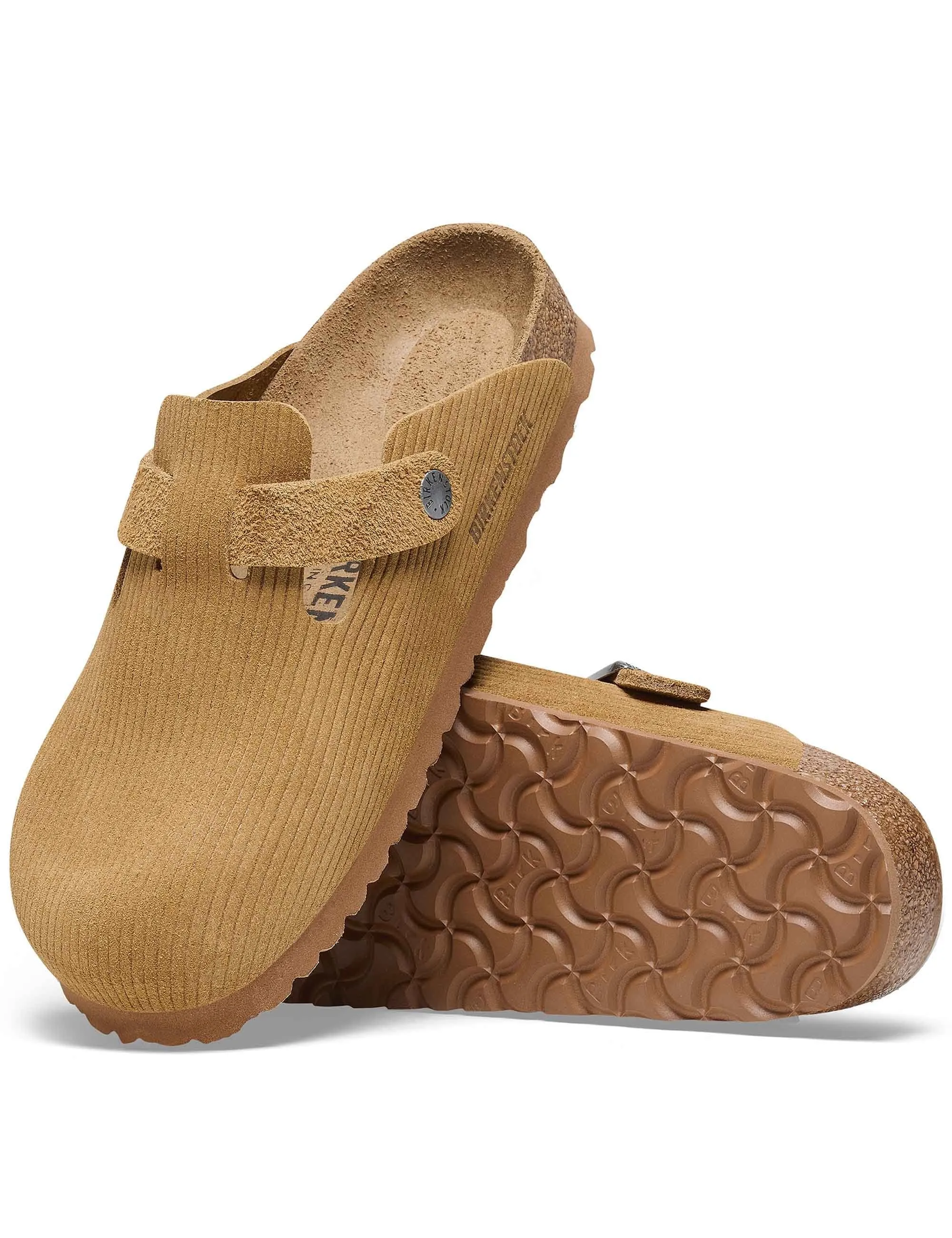 Boston Cord Mules - Cork Brown (Regular Fit)