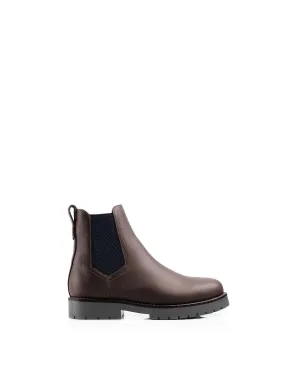 Boudica mahogany leather Ankle Boots