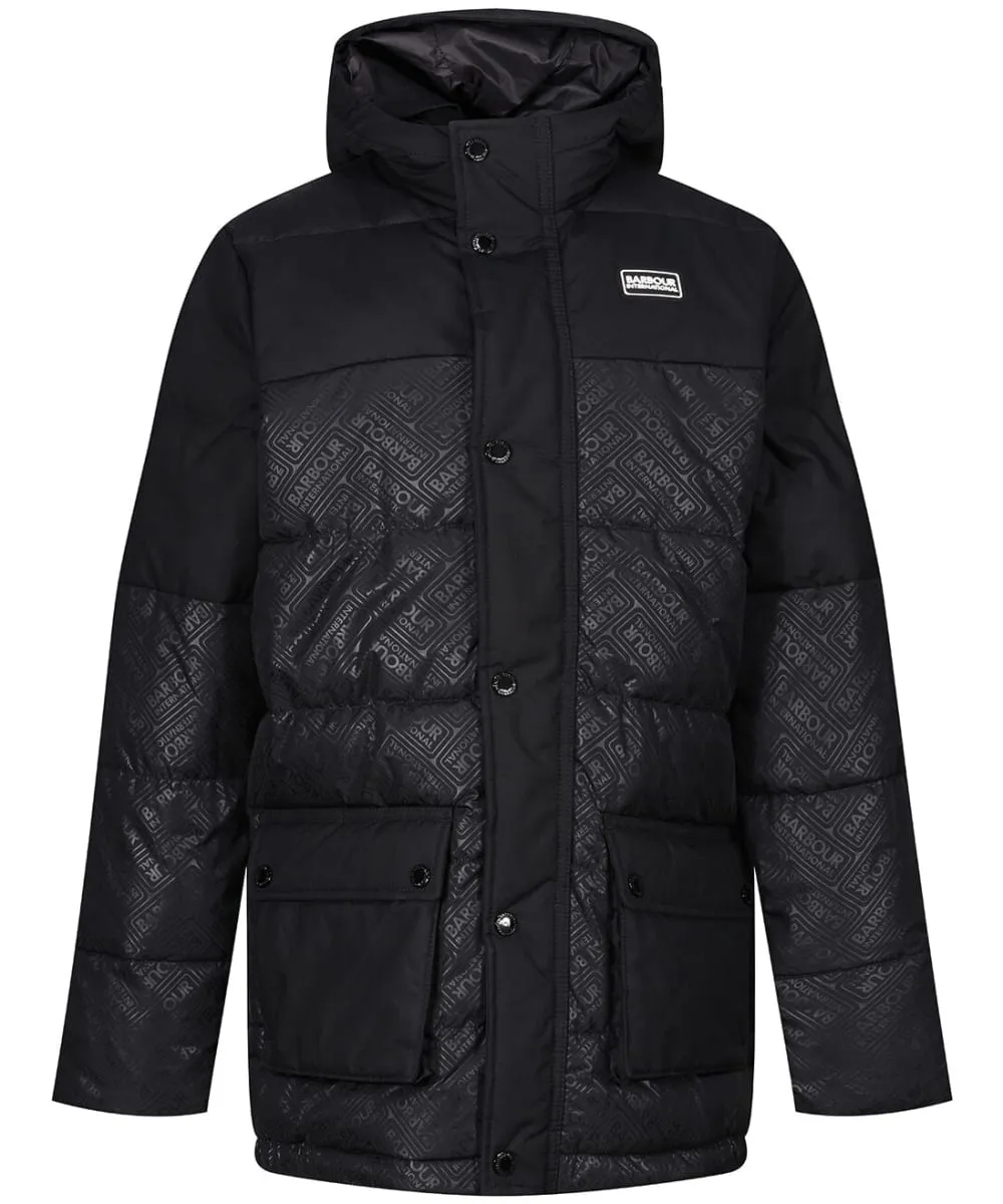 Boy's Barbour International Redford Hooded Quilted Jacket -10-14yrs
