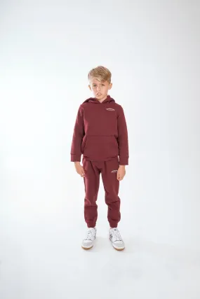 Boy's Be Victorious Tracksuit - Burgundy